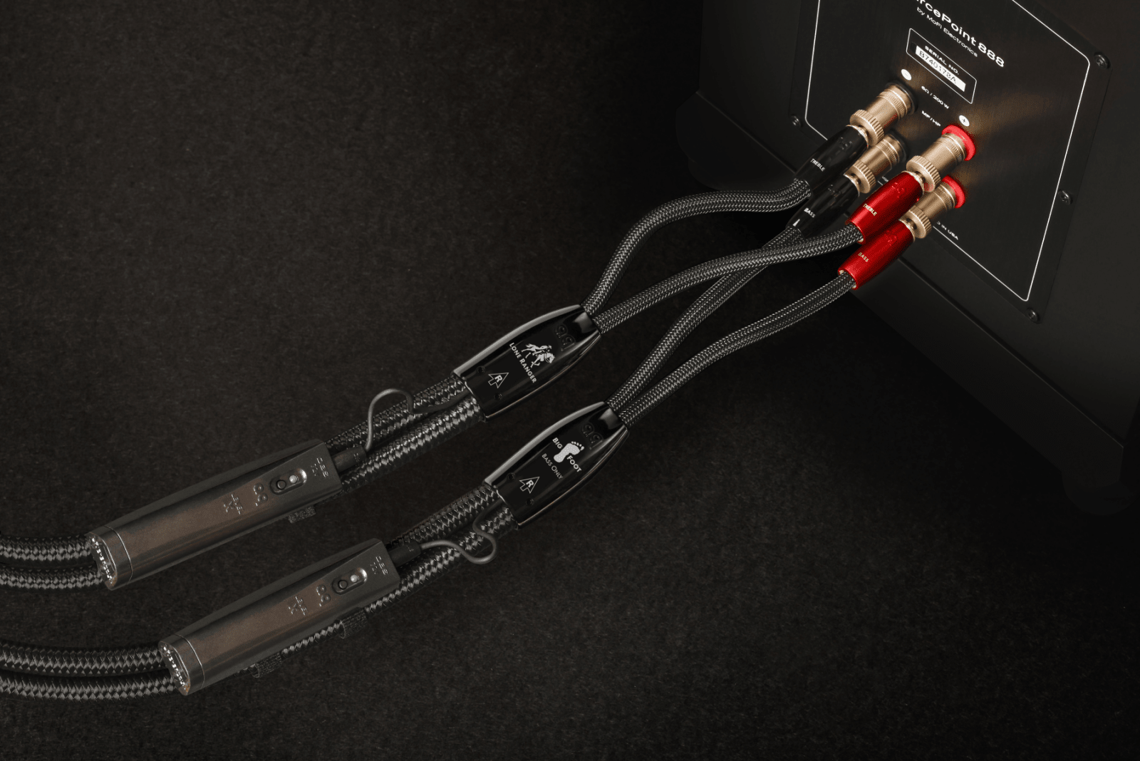 Audioquest Lone Ranger BigFoot cavo diffusori BiWire argento