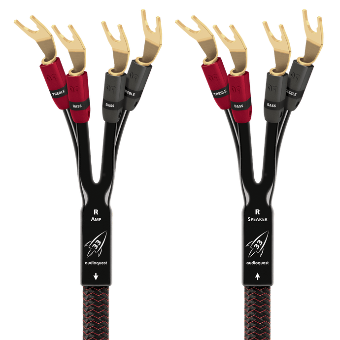 AudioQuest Rocket 33 Single Bi-Amp cavo diffusori banane