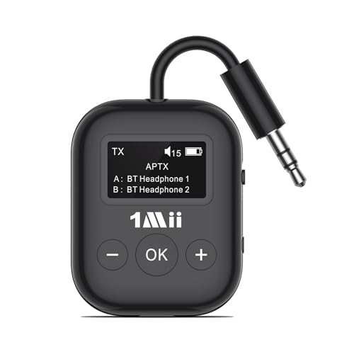 1Mii SafeFly Min trasmettitore bluetooth 2 cuffie OLED 25 ore