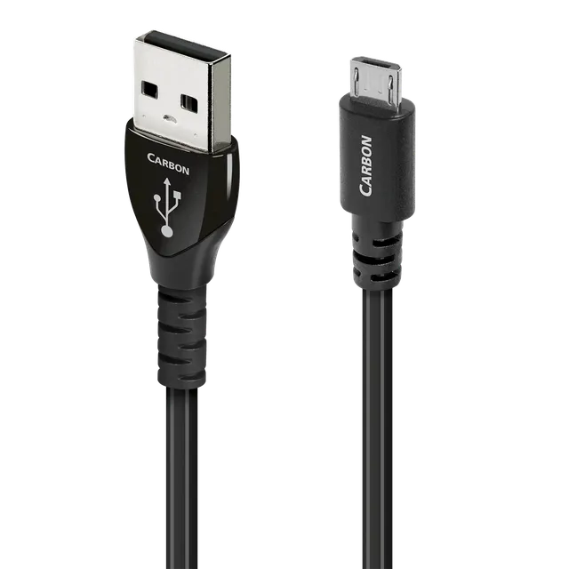 AudioQuest Carbon Cavo USB-A Micro-B Audio Argento