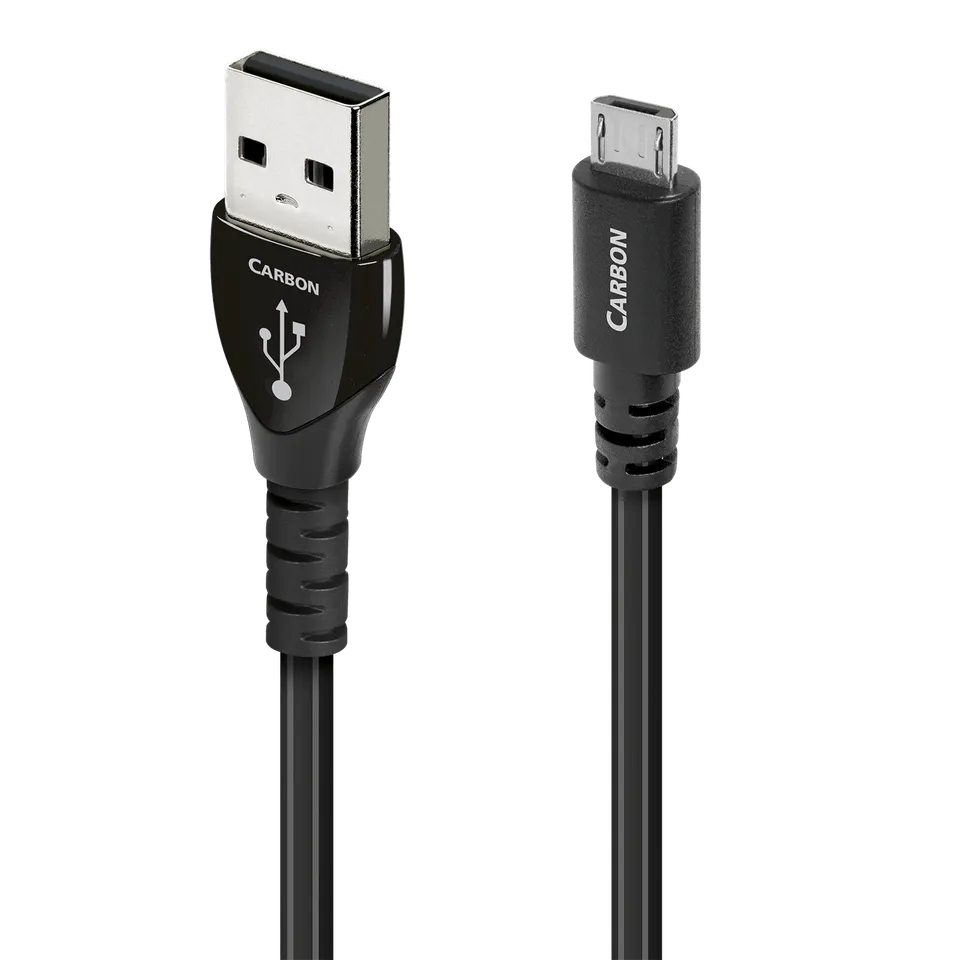 AudioQuest Carbon USB-A Micro-B cavo USB argento