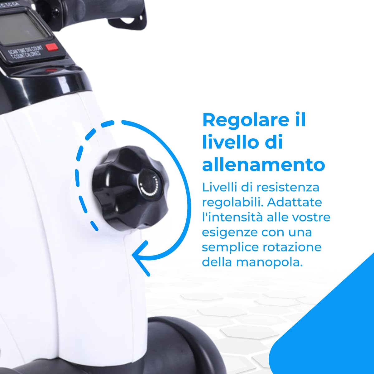 NK Pedali Statici Braccia Gambe Display LCD