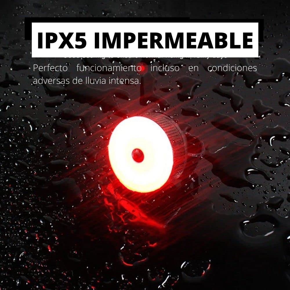 NK Sport luce posteriore LED bici ricaricabile IPX5