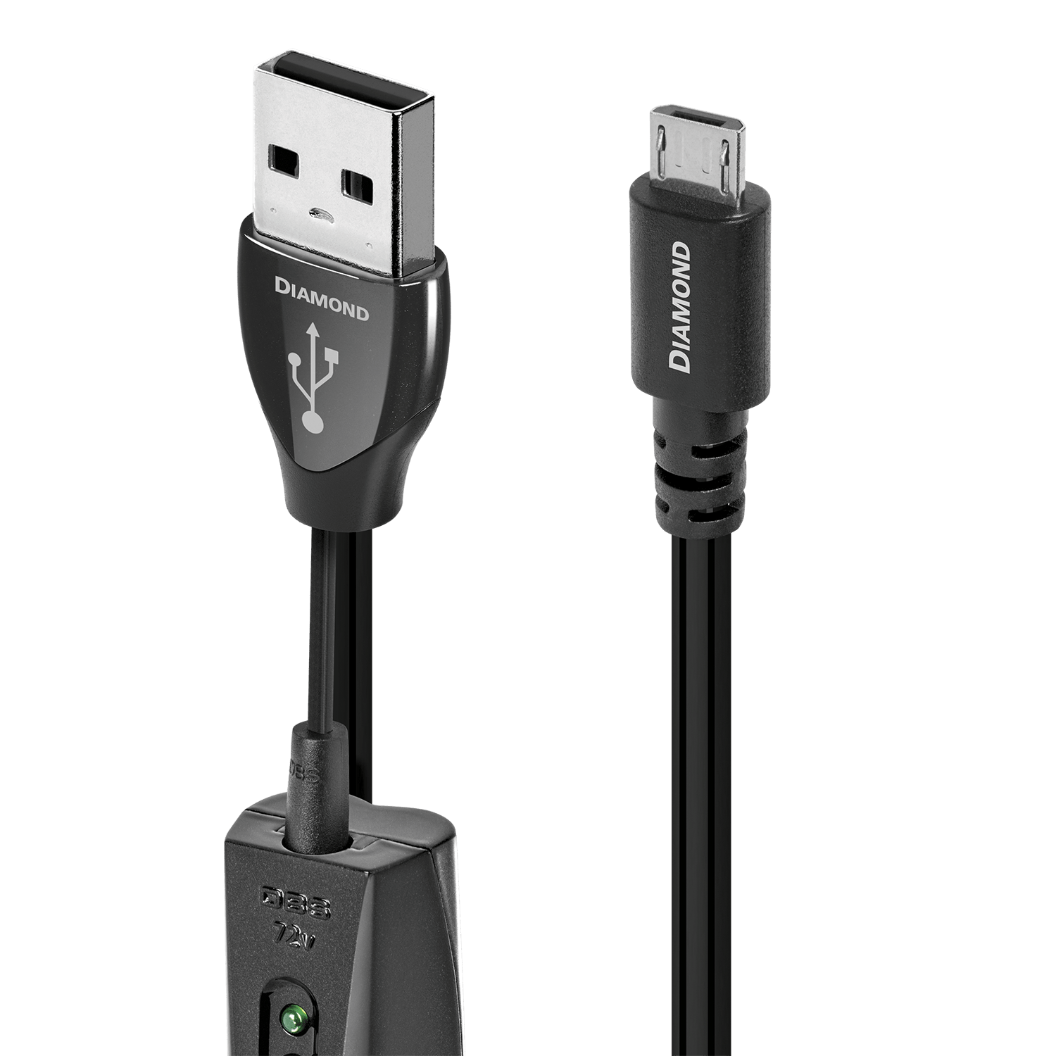 AudioQuest Diamond USB-A Micro B cavo USB argento PSS 72V