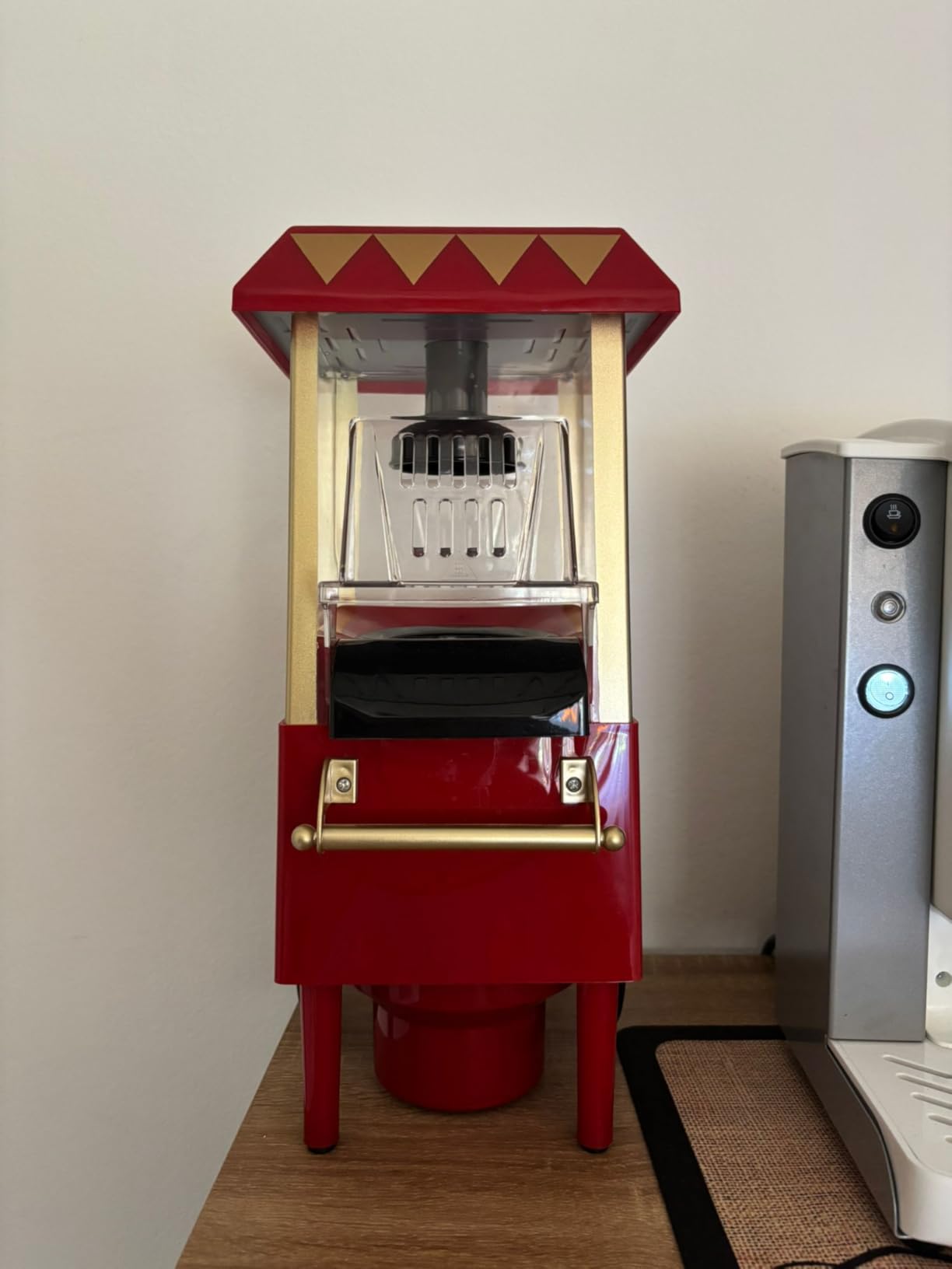 NK Macchina Popcorn Aria Calda 1200W Nero 0,3L