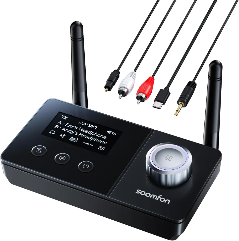 SOOMFON BT32 trasmettitore bluetooth ottico RCA Aux