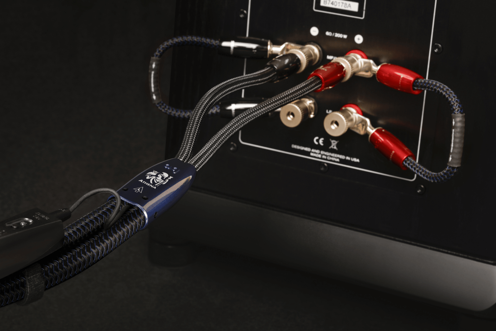 AudioQuest Athena cavo diffusori coppia 3m banana argento