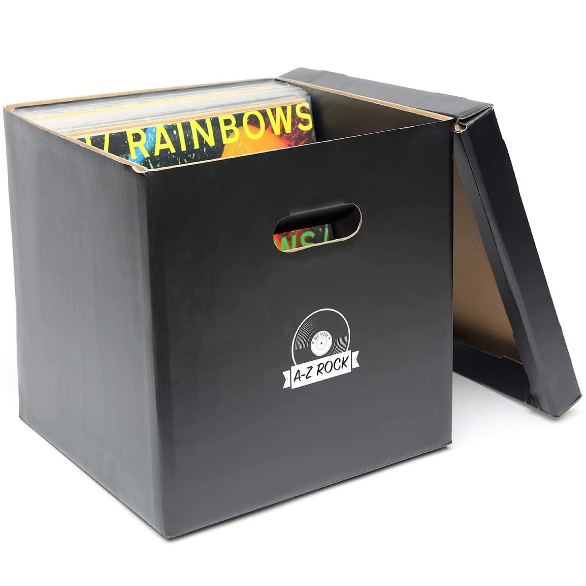 Big Fudge Cube scatola porta vinili nero 5 pezzi 33 cm