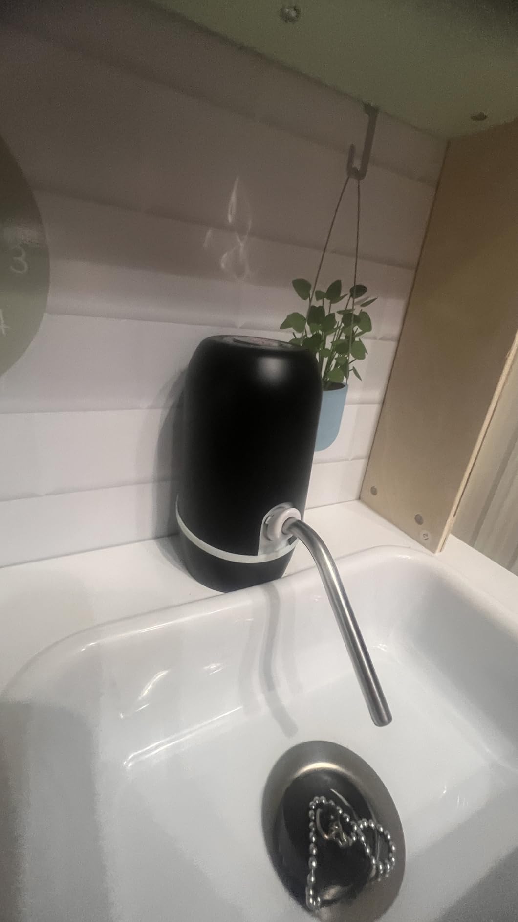 NK dispenser acqua automatico USB nero 1200 mAh