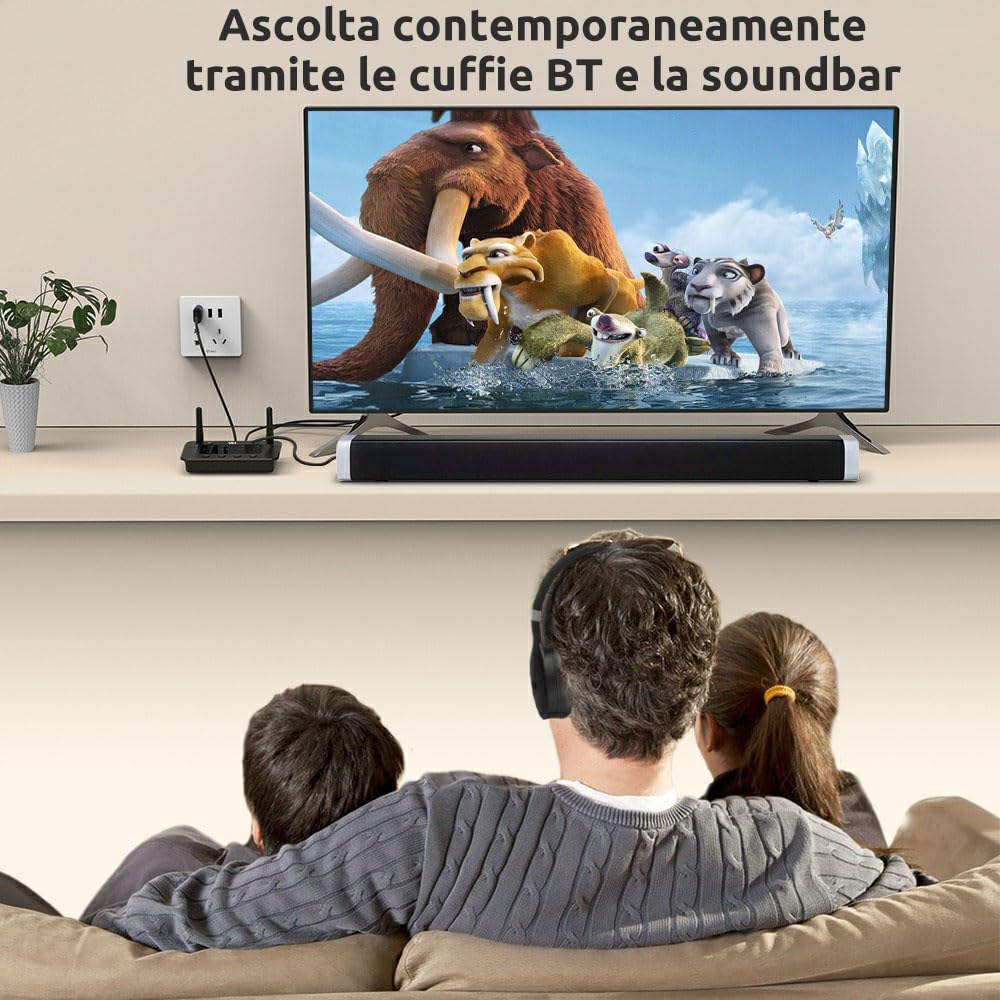 1Mii B03 Trasmettitore Bluetooth per TV aptX Low Latency
