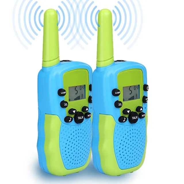 NK walkie-talkie bambini blu/verde 22 canali 3 km torcia