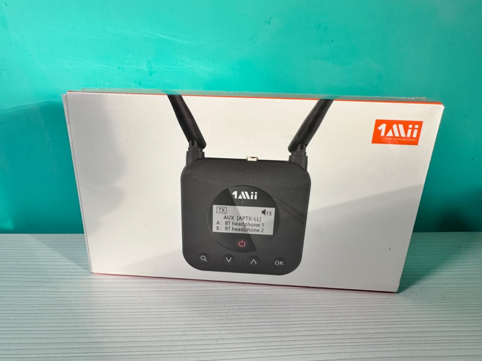 1Mii B06TX+ Trasmettitore Bluetooth TV 5.2 aptX 2 Cuffie Ottico